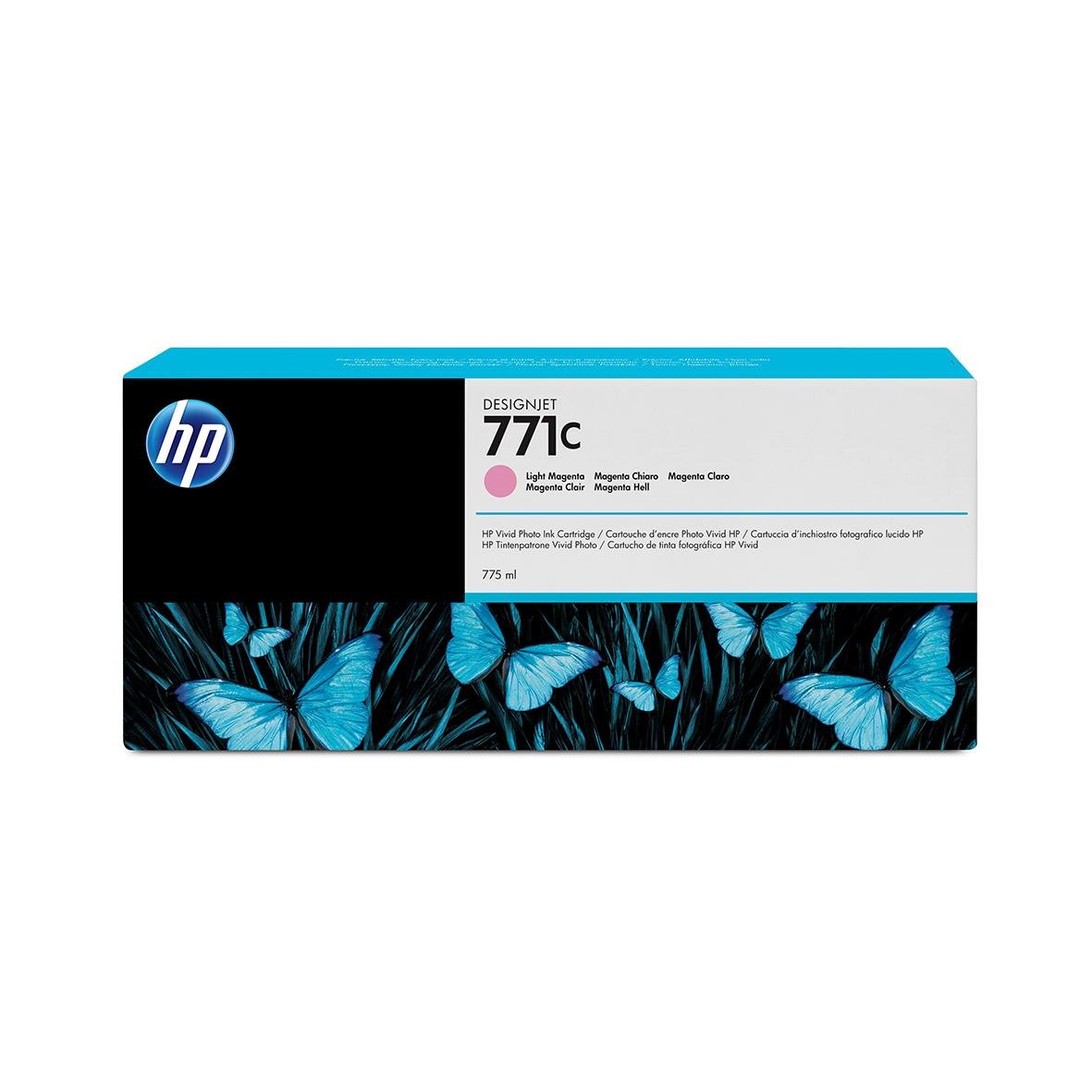 HP 771C ljus magenta bläckpatron för skrivare, 775ml