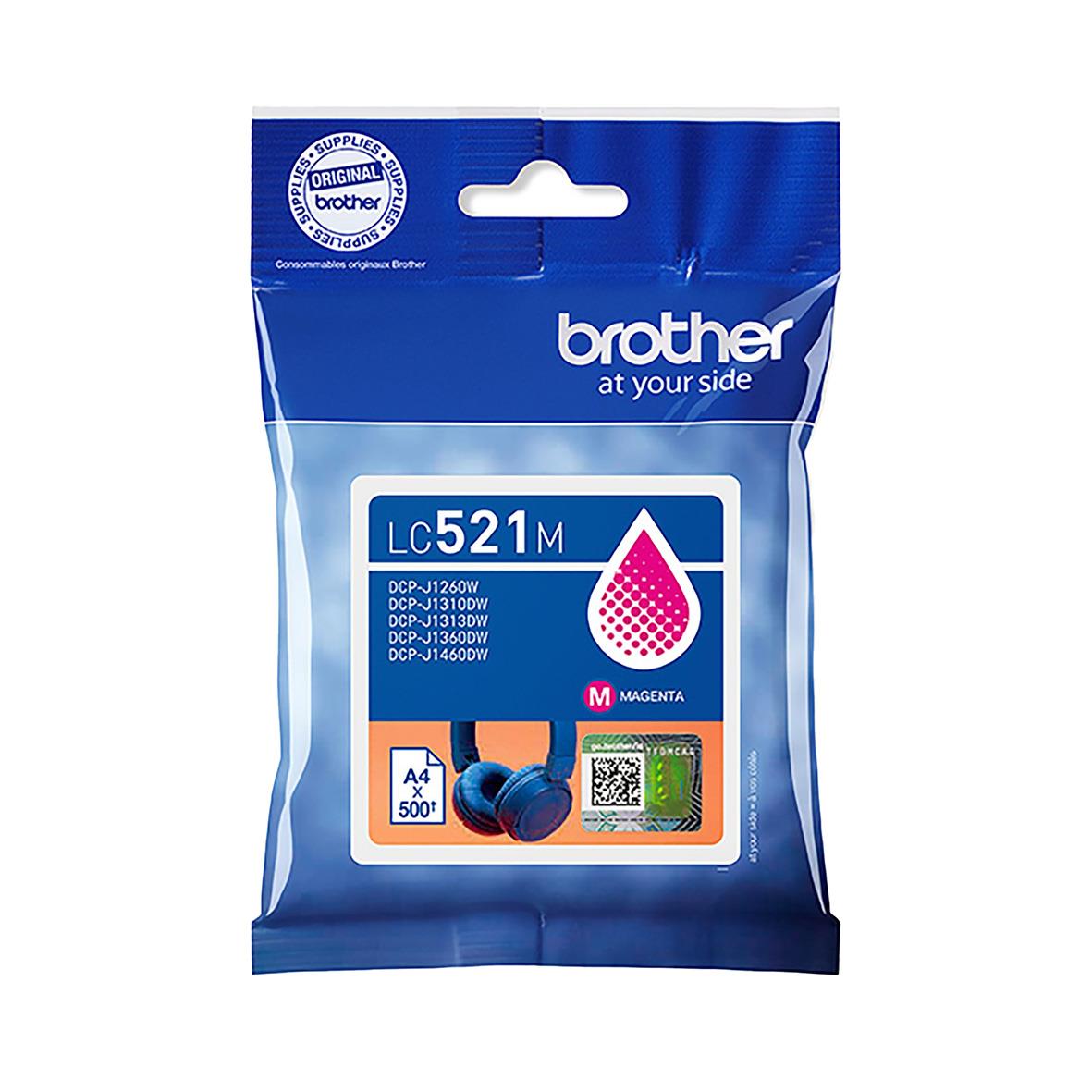 Bläckpatron Brother LC521M Magenta