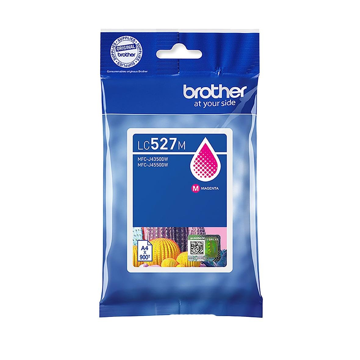 Brother LC527M magentafärgad bläckpatron för skrivare