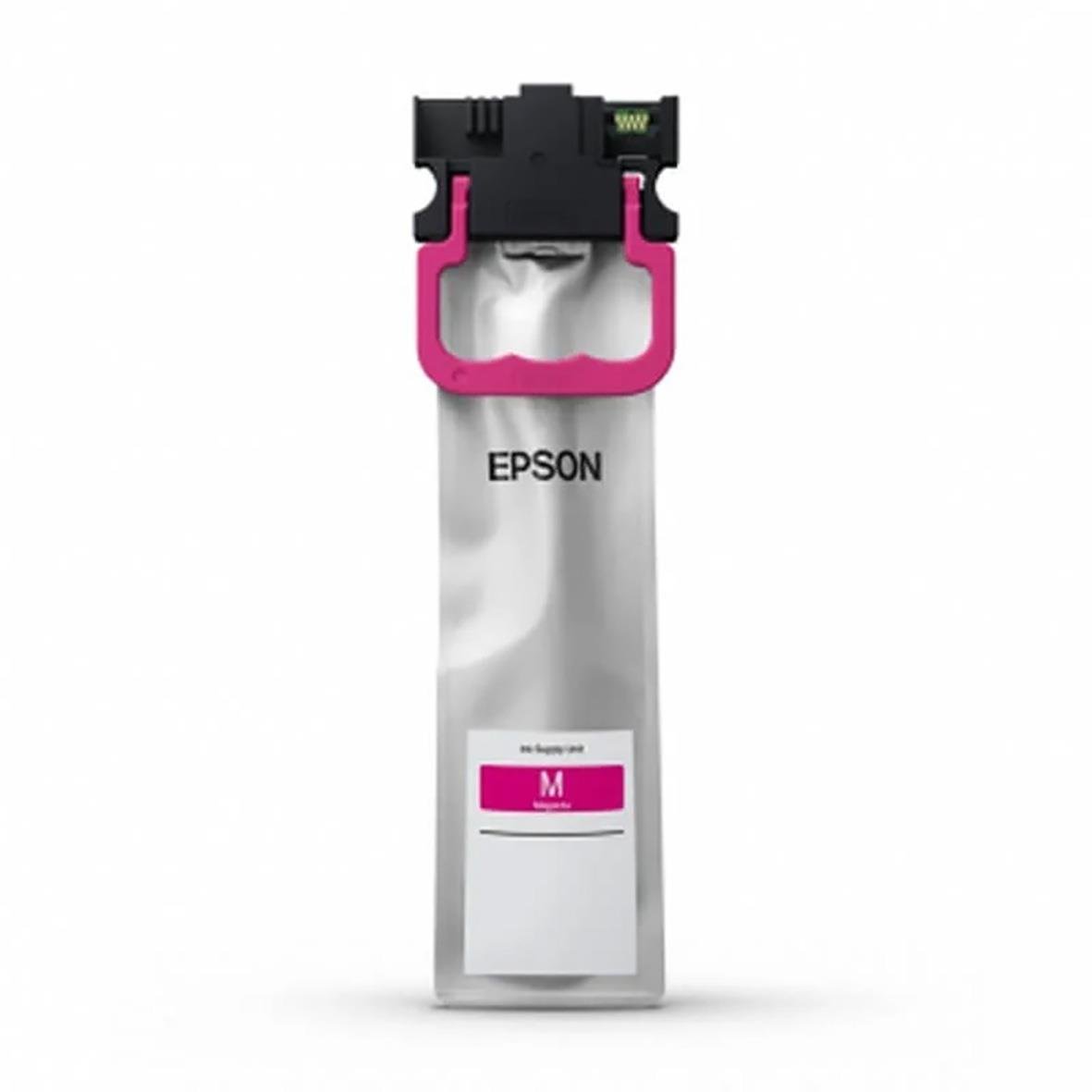 Epson bläckpatron för skrivare med rosa och svart detaljer