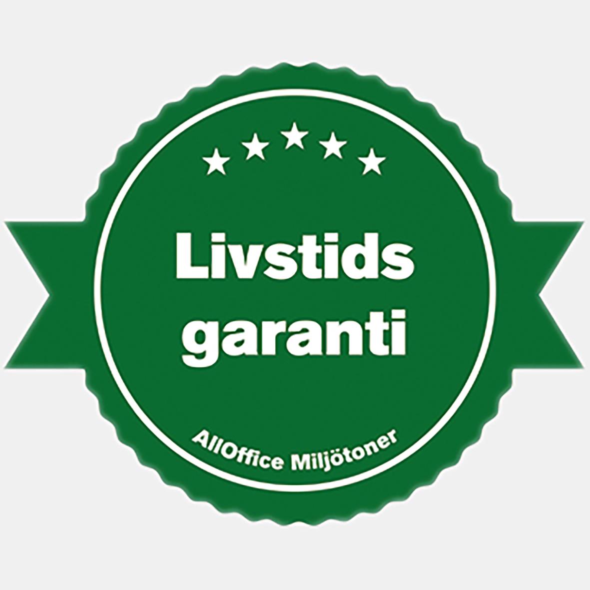 Livstids garanti för laser tonerkassett AO HP 6000 Sidor CE255A Svart