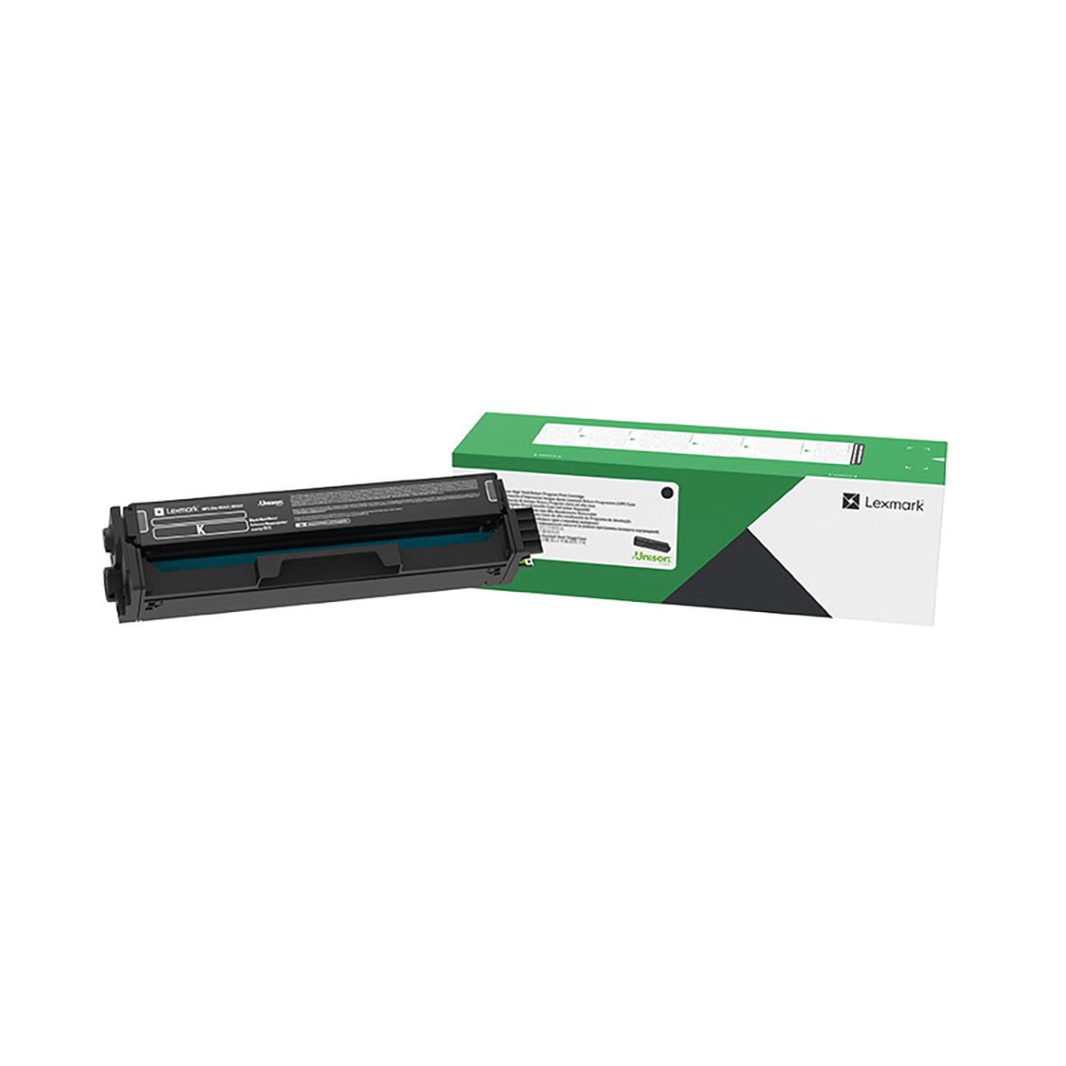Svart lasertoner för Lexmark 20N2XK0, 900 sidor, i förpackning