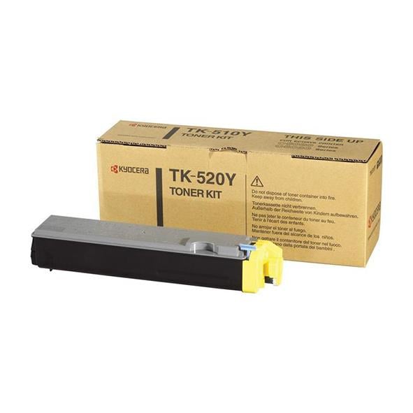 Lasertoner Kyocera TK-520Y 4000 Sidor 1T02HJAEU0 Gul