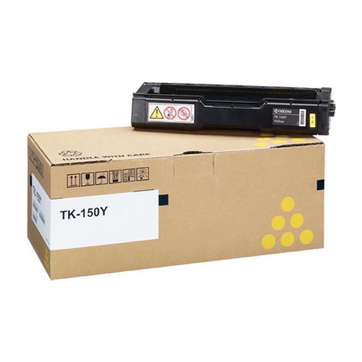 Lasertoner Kyocera TK-150Y 6000 Sidor 1T05JKANL0 Gul