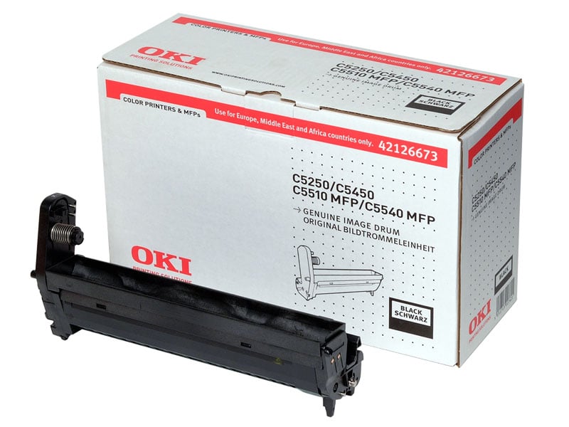 Svart OKI-trumma för C5250/C5450/C5510 skrivare