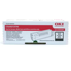 OKI laser tonerkassett 43324408 svart för skrivare