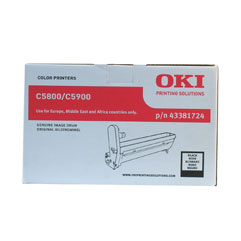 Svart OKI trumma C5800/C5900 för skrivare