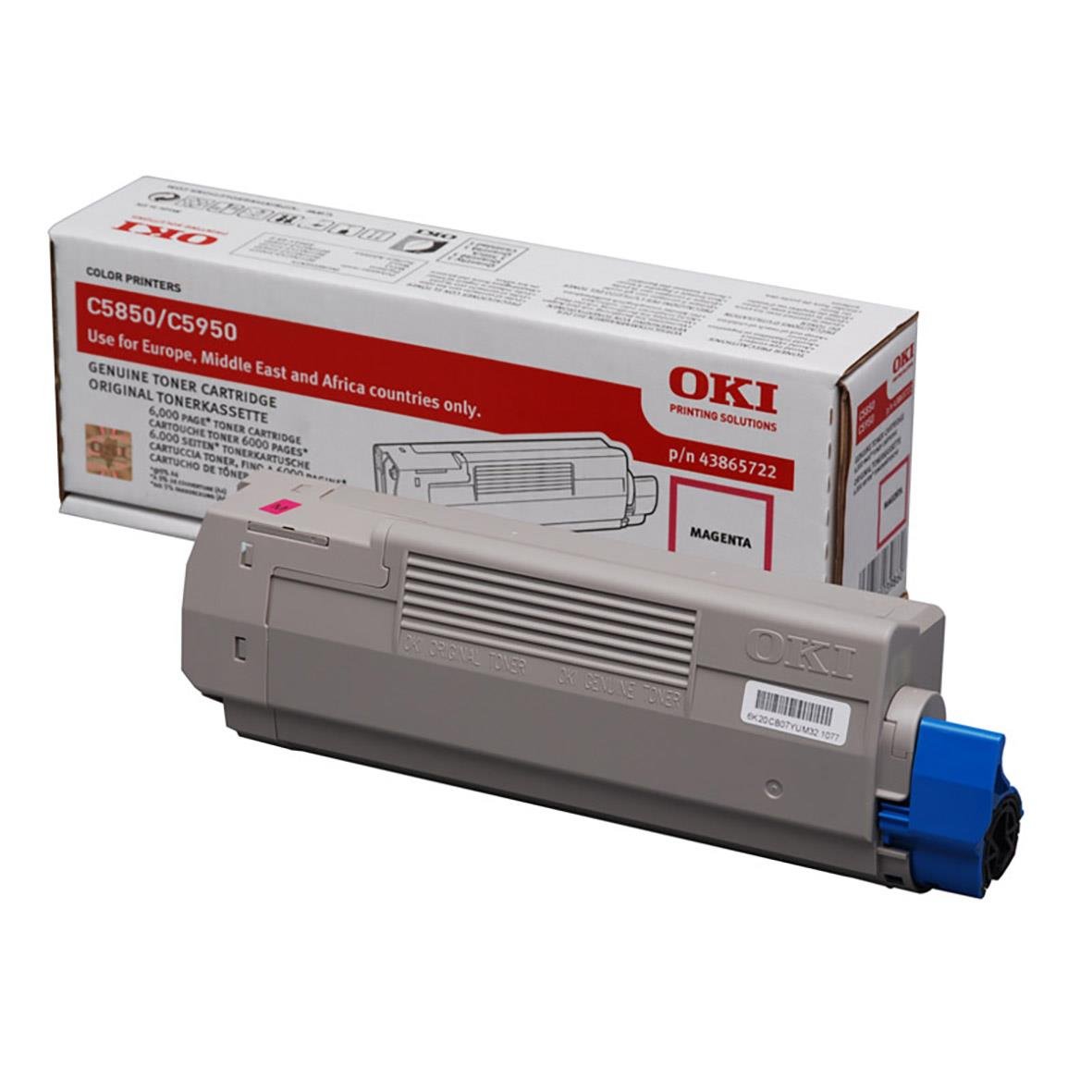 OKI magentafärgad laser tonerkassett modell 43865722