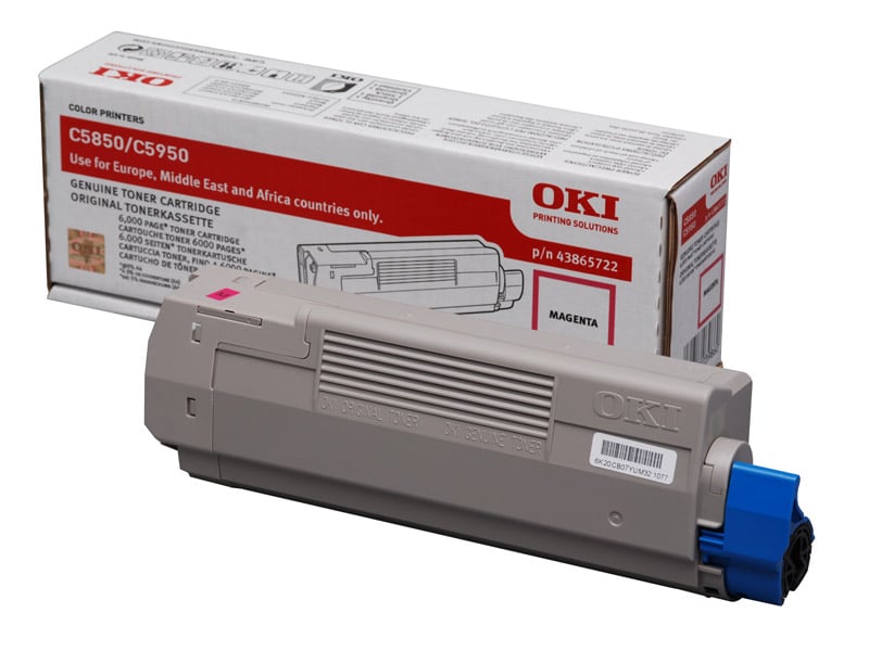 OKI magentafärgad laser tonerkassett modell 43865722