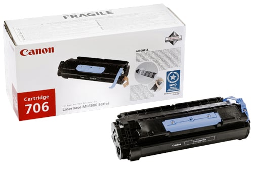 Canon CRT706 laser tonerkassett för skrivare, svart, i förpackning