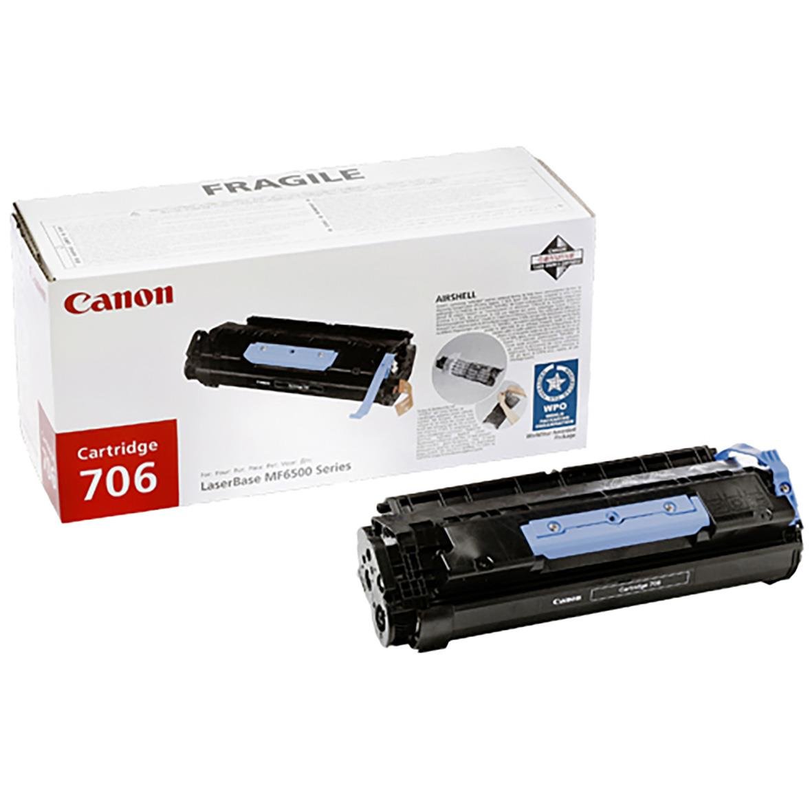 Canon CRT706 laser tonerkassett för skrivare, svart, i förpackning