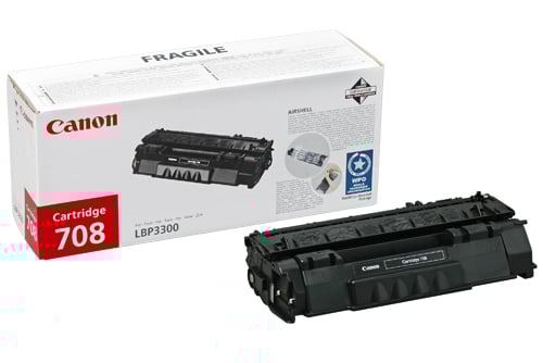 Svart laser tonerkassett Canon CRG708 0266B002 för skrivare