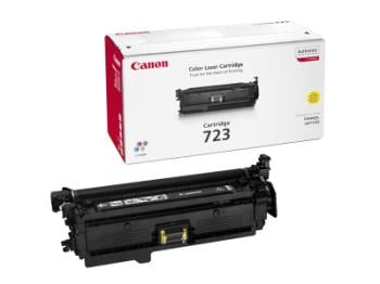 Canon CRG 723 gul laserpatron i svart tonerbehållare och originalförpackning