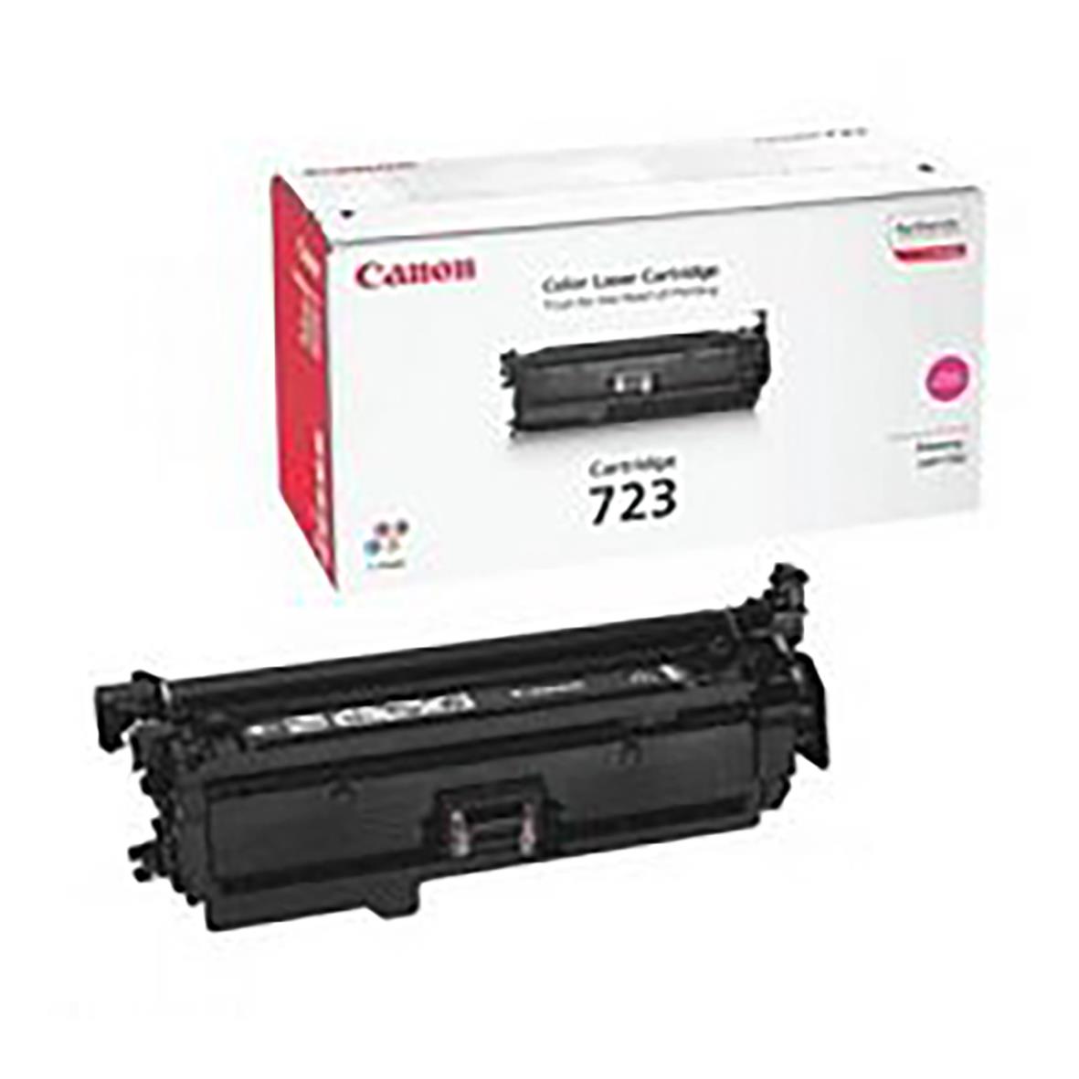 Magenta lasertoner Canon CRG 723 2642B002 i förpackning