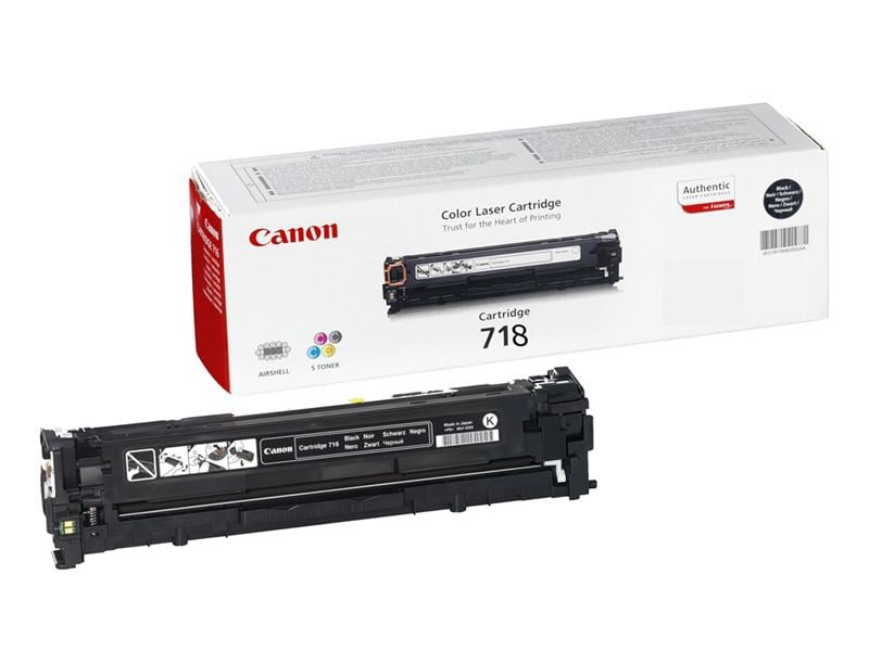 Lasertoner Canon 718BK 2662B002 Svart 27040368