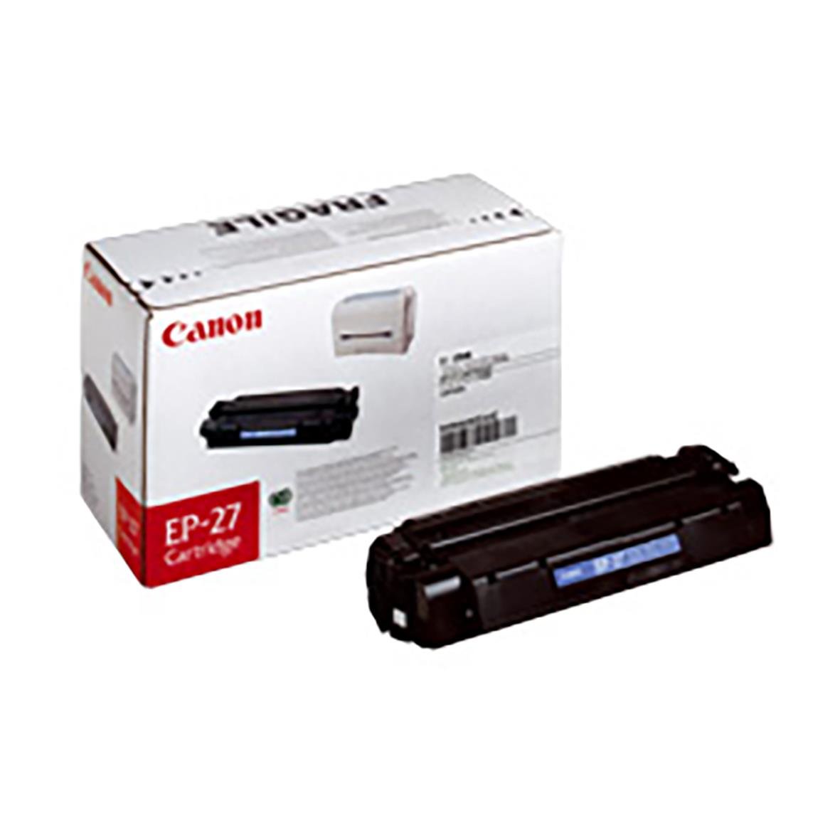 Lasertoner Canon EP-27 8489A002 bredvid förpackning