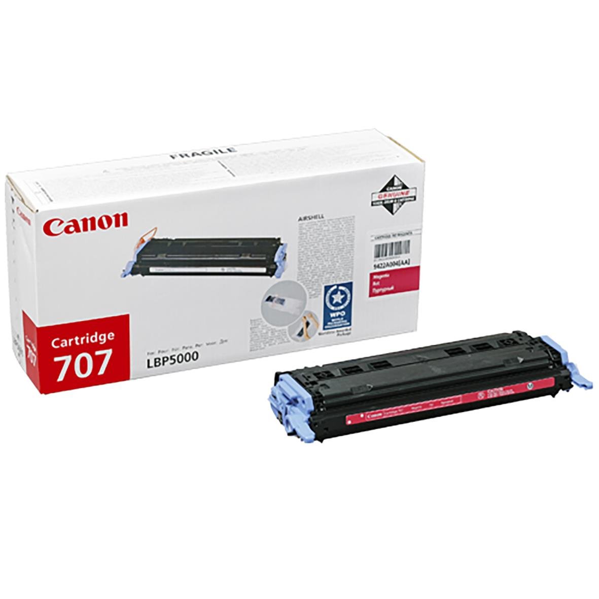 Magenta lasertoner Canon CRT707 9422A004 i förpackning