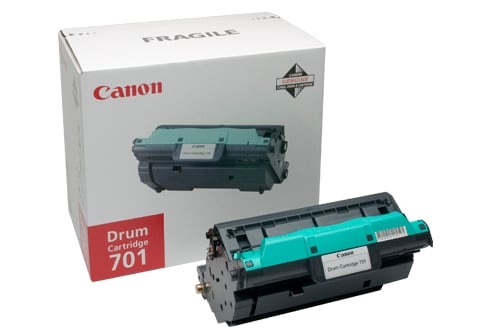 Canon 701 trumma och dess förpackning