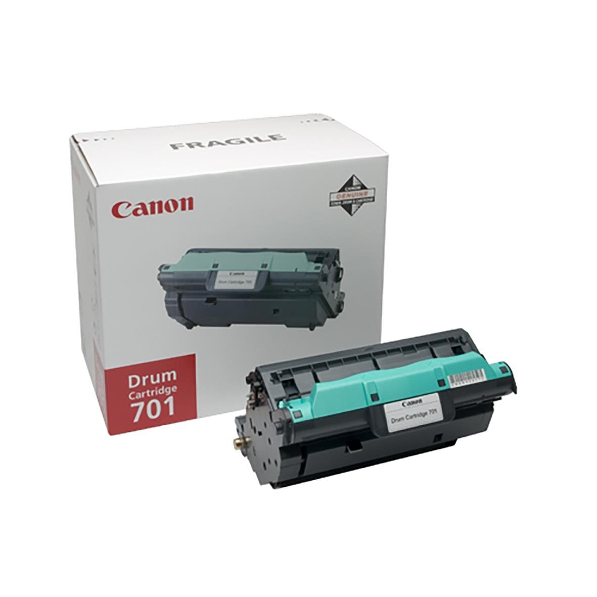 Canon 701 trumma och dess förpackning