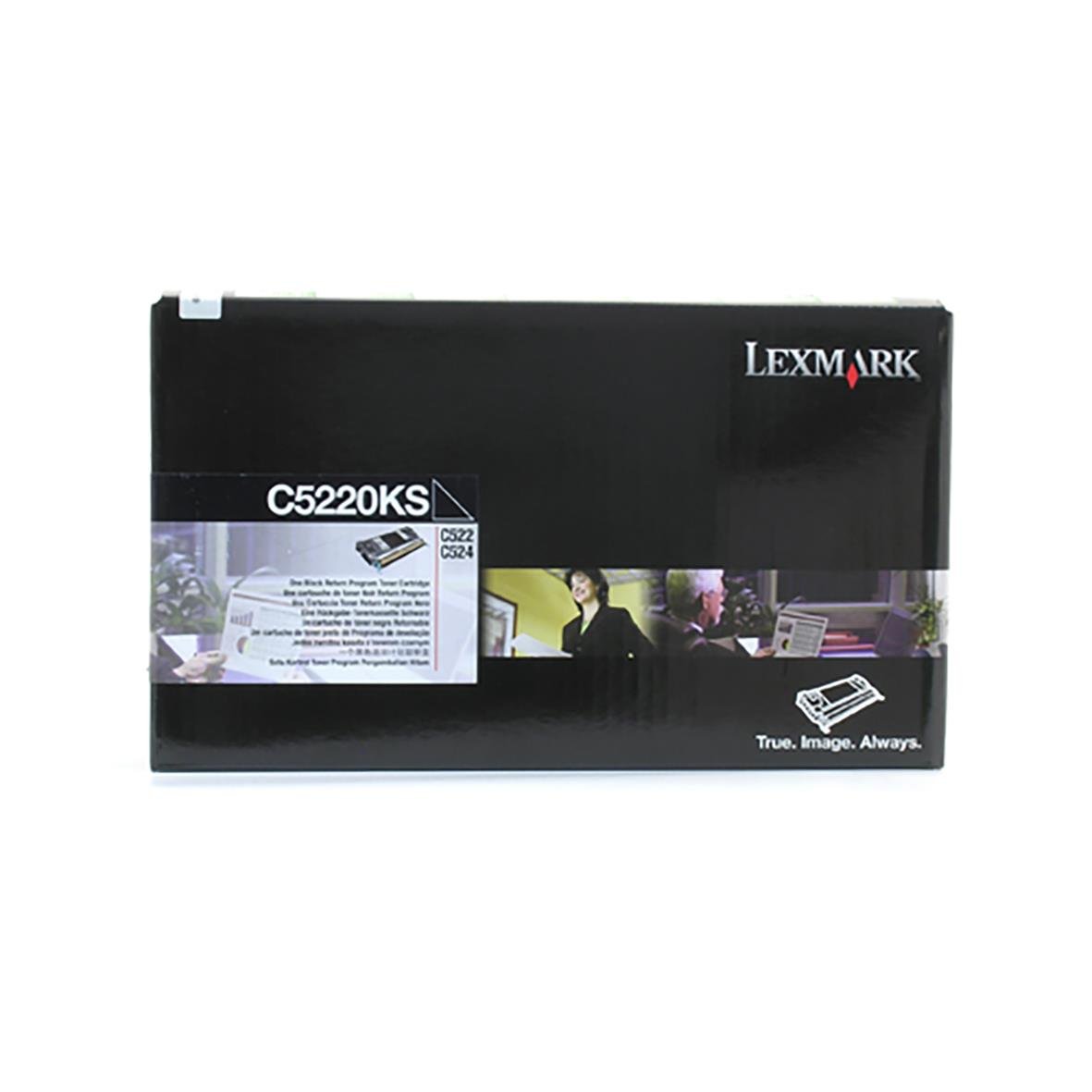 Svart laser tonerkassett för Lexmark C5220KS skrivare