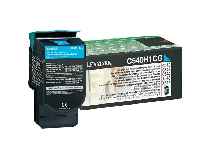 Lasertoner Lexmark 2000sid C540H1CG Cyan 27040399