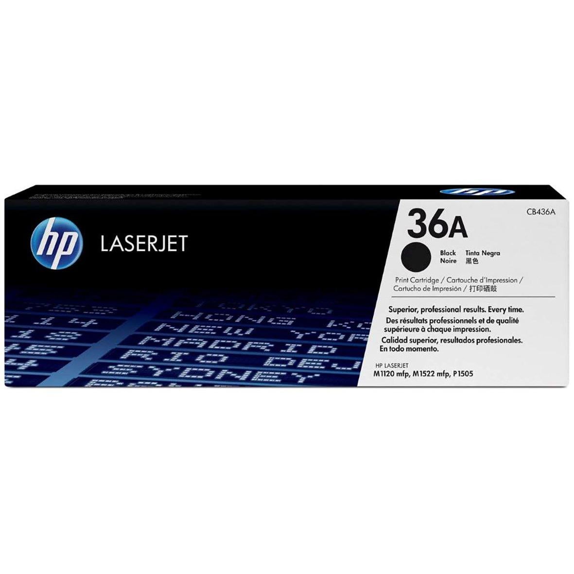 HP Lasertoner 36A CB436A för 2000 sidor, svart toner