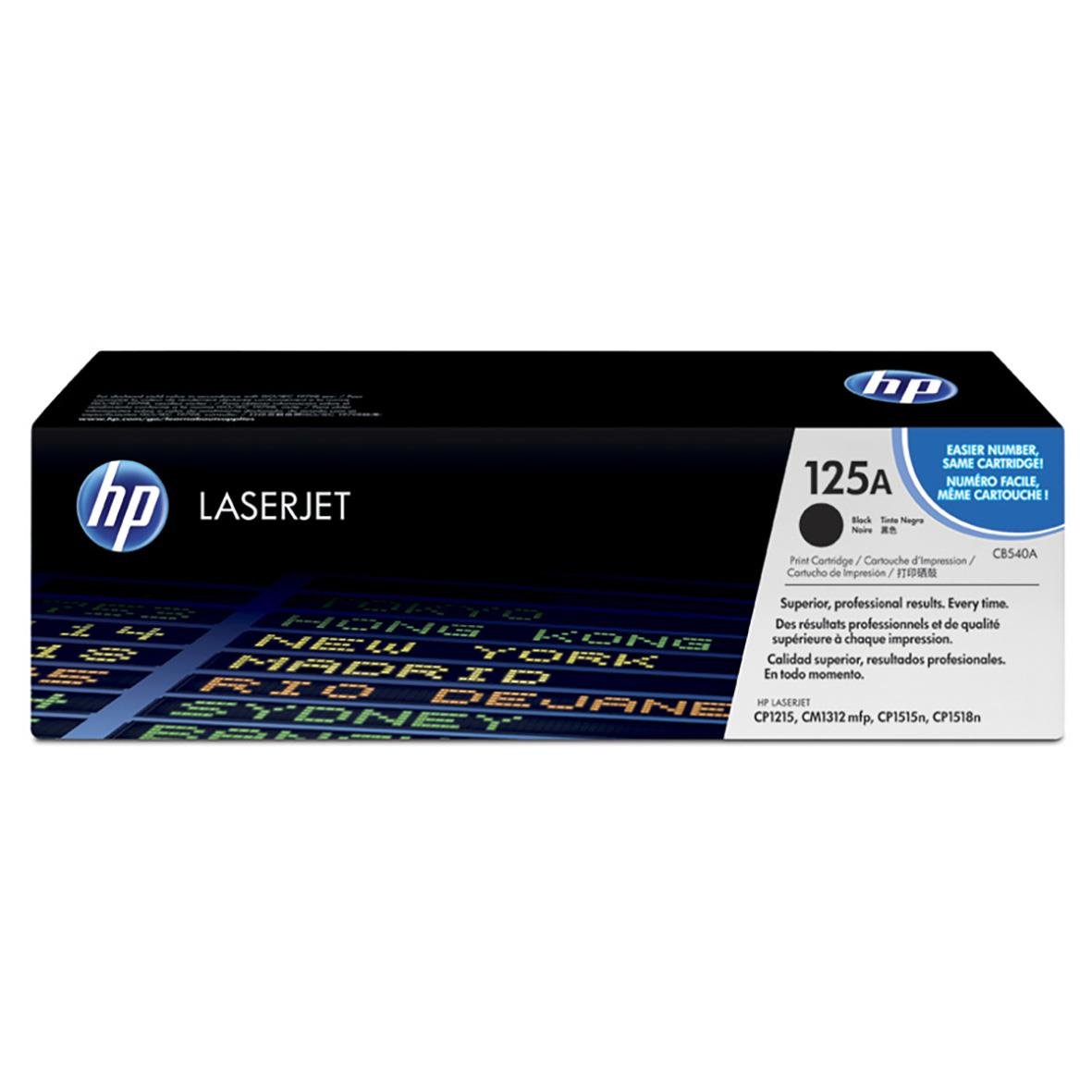 HP lasertoner 125A svart för HP skrivare, 2200 sidor, modell CB540A