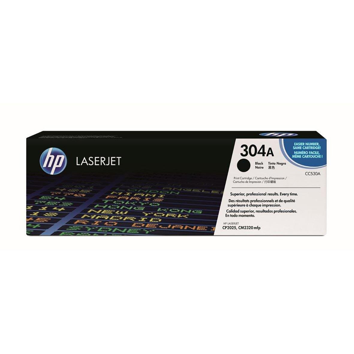 HP 304A lasertoner för svart utskrift, 3500 sidor, CC530A