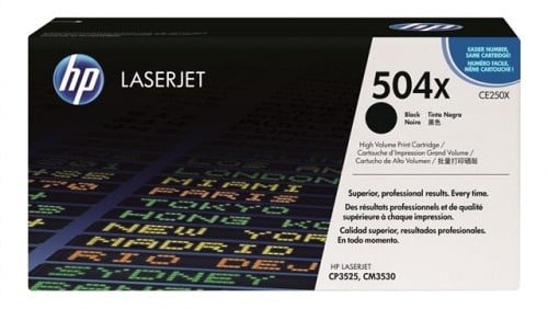 HP 504X svart lasertoner för 2000 sidor, för HP laserjet skrivare