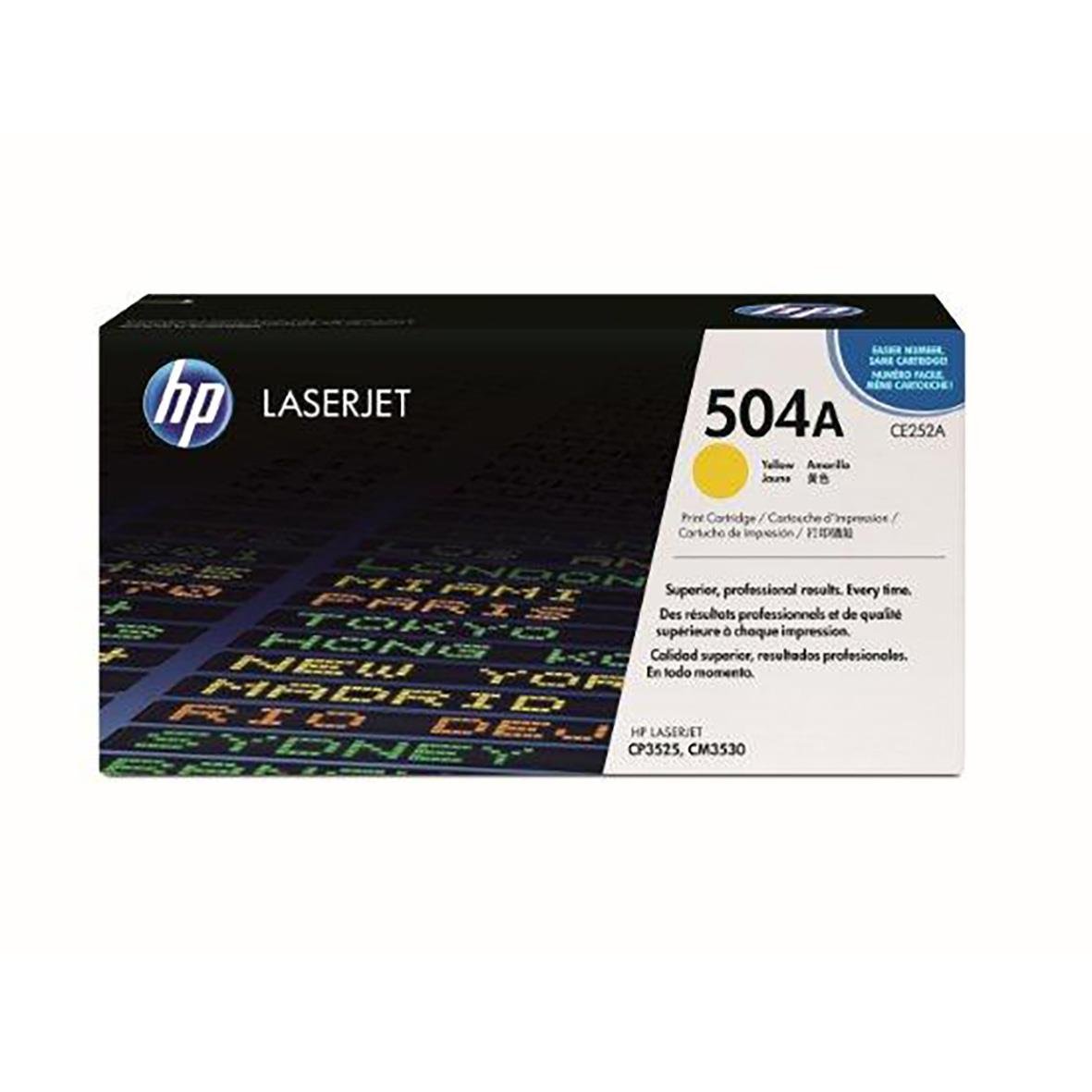 HP 504A lasertoner gul för 6900 sidor, CE252A