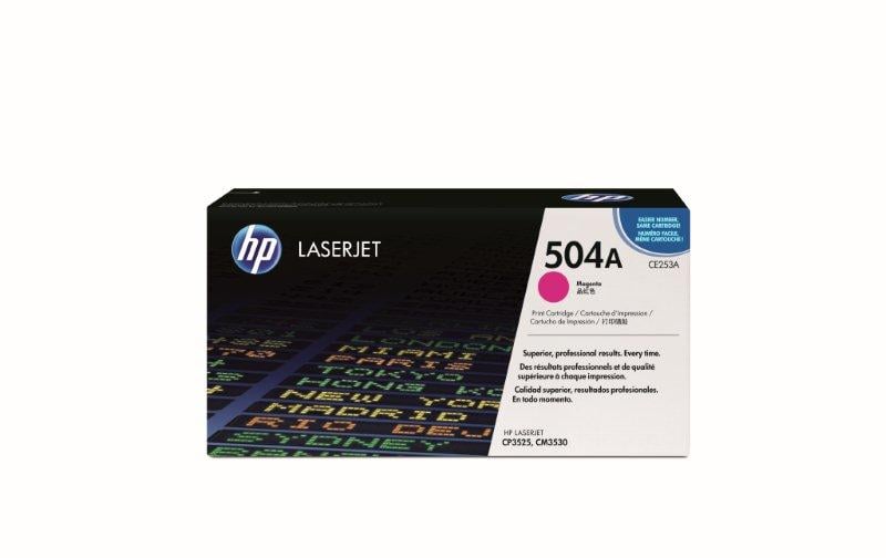 HP Lasertoner 504A Magenta för 20000 sidor, hög kvalitet