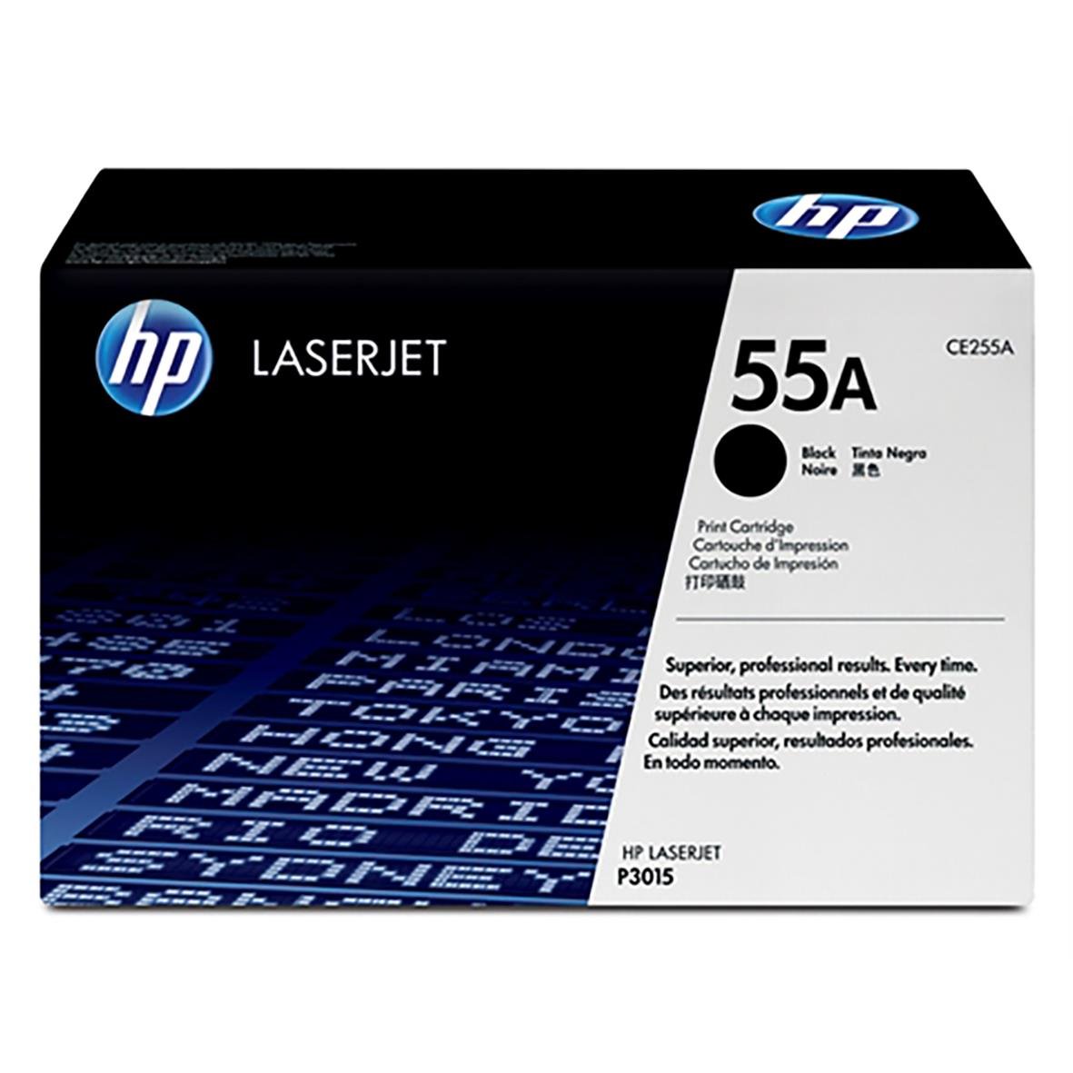 HP laser tonerkassett 55A CE255A svart för HP 2000 Sidor