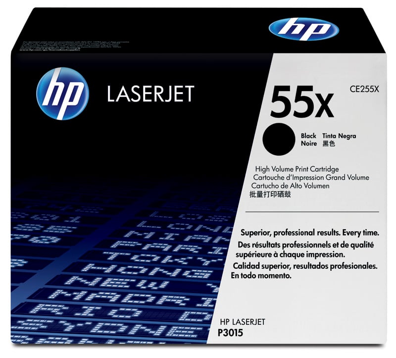 HP laser tonerkassett CE255X svart för HP 12500 med 55 000 sidor