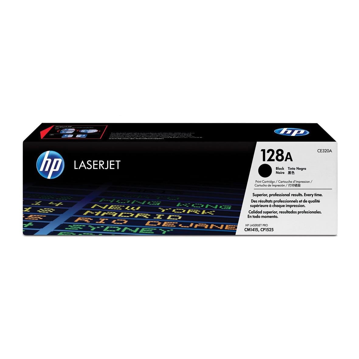 HP 128A laser toner för 2000 sidor, svart, CE320A, i originalförpackning
