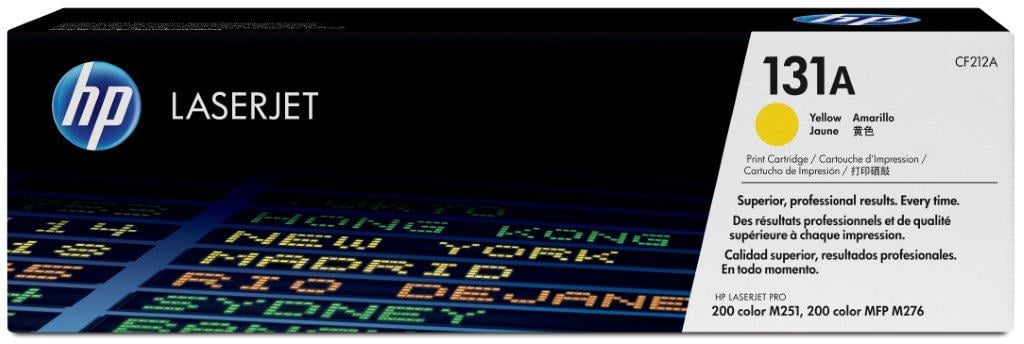 Gul laser tonerkassett HP 131A CF212A för 1800 sidor