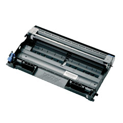 Trumma Brother DR2000, svart och grå, utspridd på en yta