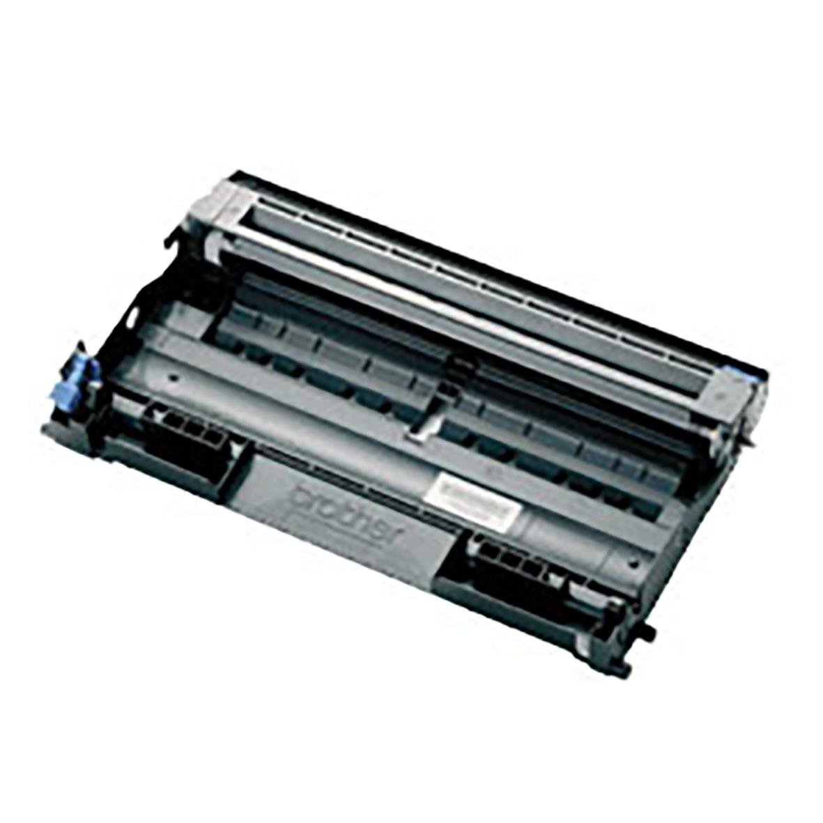 Trumma Brother DR2000, svart och grå, utspridd på en yta