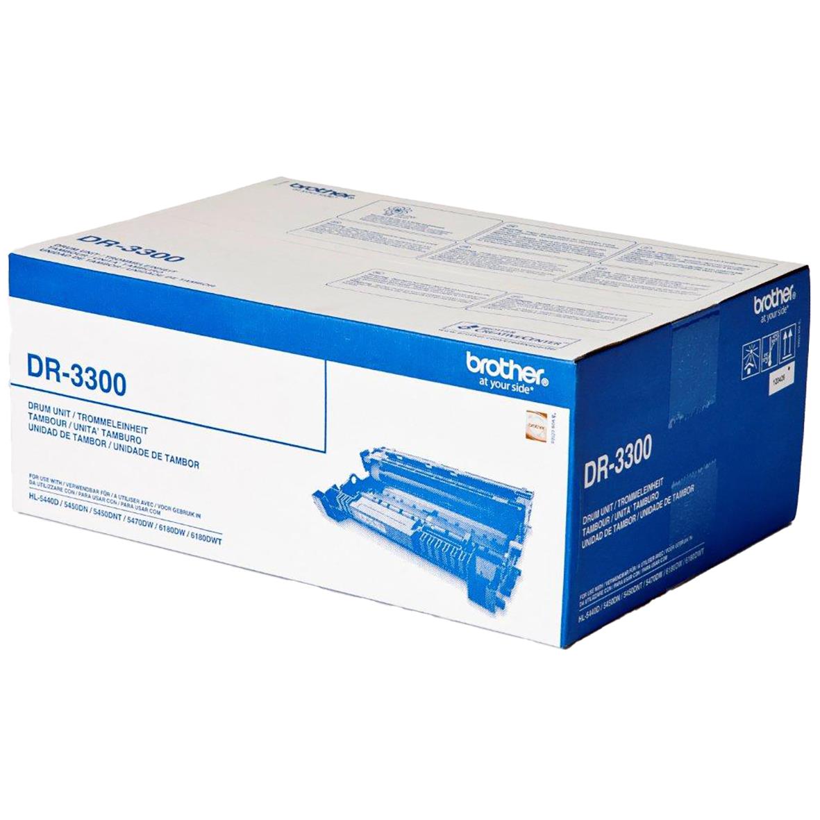 Brother DR3300 trumma för skrivare i vit och blått förpackning