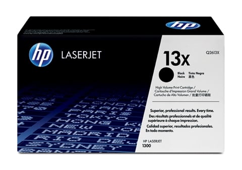 HP laser tonerkassett 13X för 4000 sidor, svart, modell Q2613X