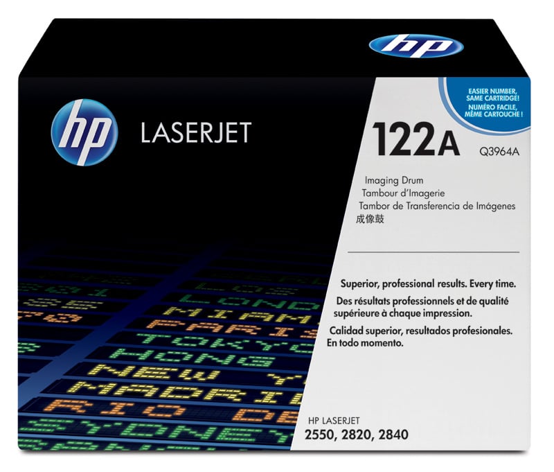 HP lasertrumma Q3964A 122A för skrivare, svart, för professionella utskriftsresultat