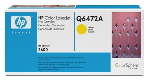 Gul laserpatron HP 72A Q6472A för HP skrivare