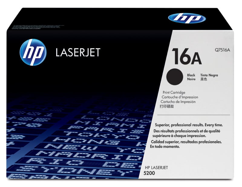HP laser tonerkassett 16A Q7516A för skrivare
