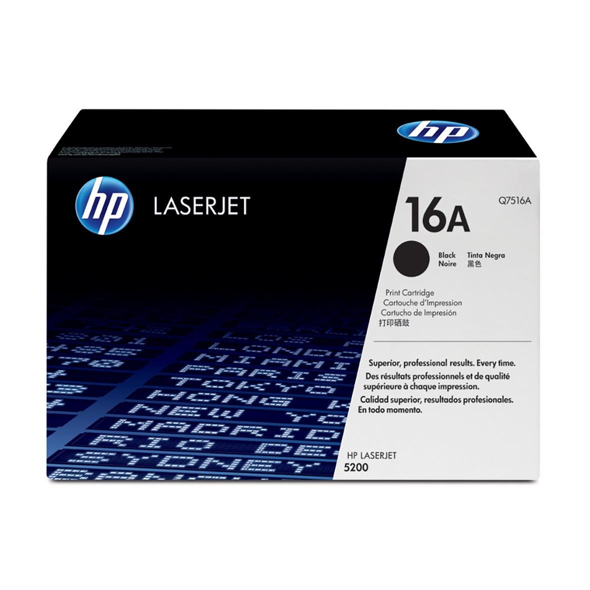 HP laser tonerkassett 16A Q7516A för skrivare