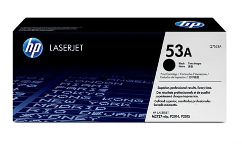 HP 53A laser toner för 3000 sidor, svart, för skrivare
