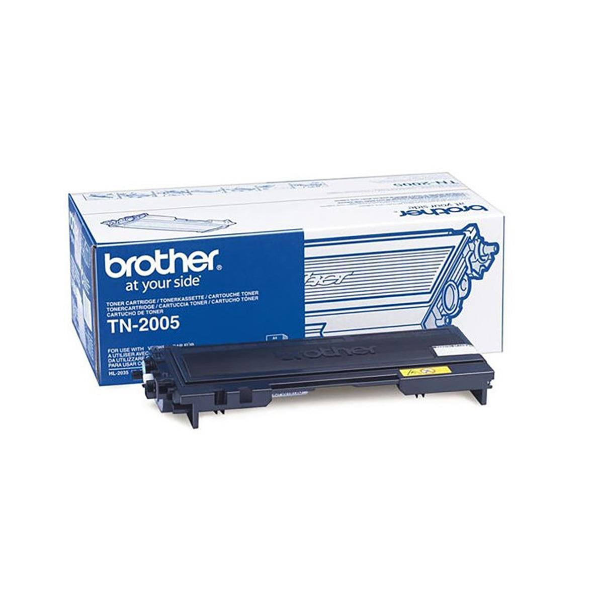 Svart laser tonerkassett Brother TN2005 för skrivare