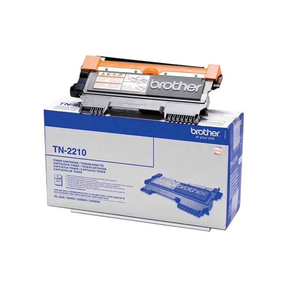 Lasertoner Brother TN-2210 svart för 1200 sidor