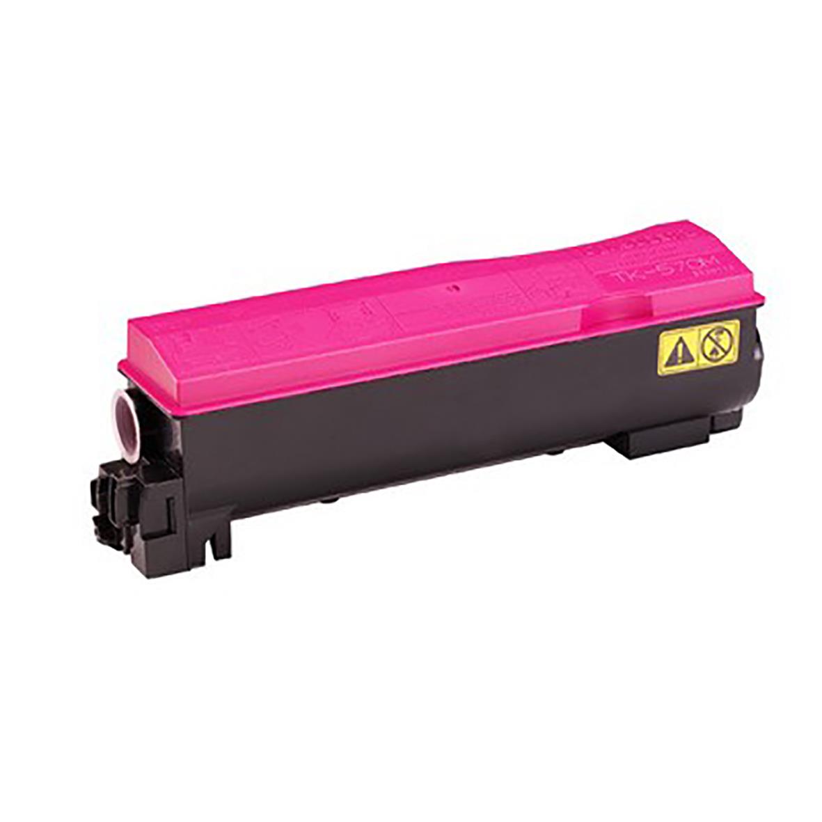 Magenta laser tonerkassett för Kyocera TK-570M, 12000 sidor, rosa färg