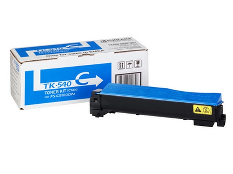 Kyocera TK-540C lasertoner för 4000 sidor i cyan färg