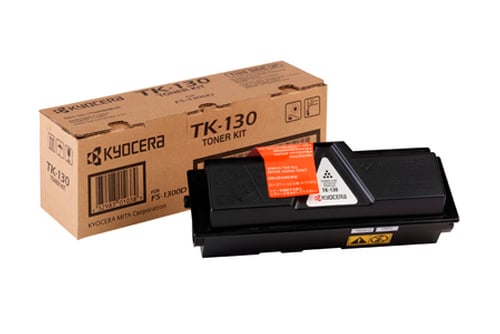 Lasertoner Kyocera TK-130 svart för 7200 sidor i originalkartong