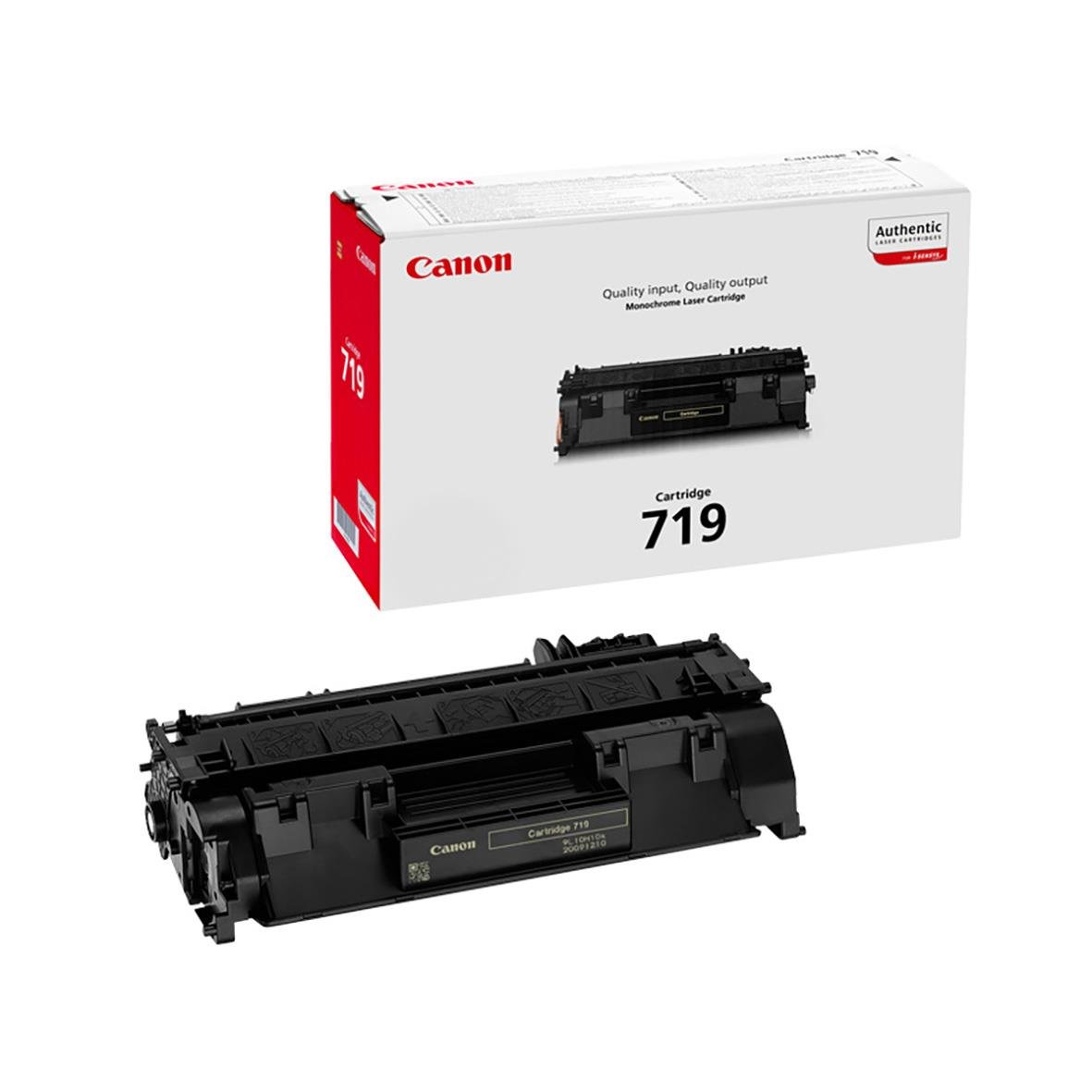 Svart laser tonerkassett Canon 719 3479B002 för skrivare